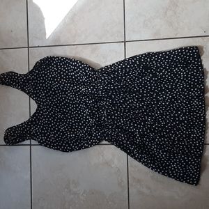 Speechless Black & White Polka Dot Mini Dress